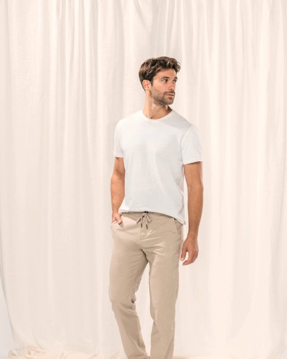 Pantalons personnalisable SPASSO Pantalon écoresponsable en lin et coton bio homme