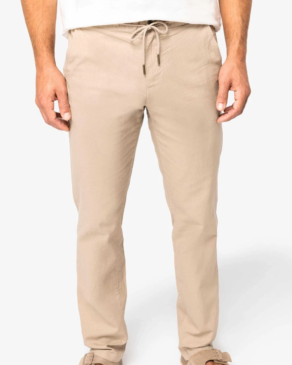 Pantalons personnalisable SPASSO Pantalon écoresponsable en lin et coton bio homme