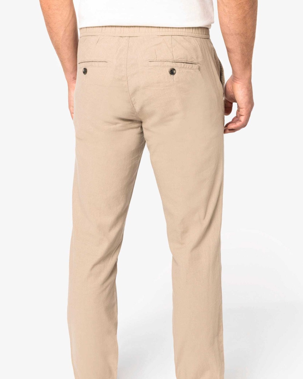 Pantalons personnalisable SPASSO Pantalon écoresponsable en lin et coton bio homme