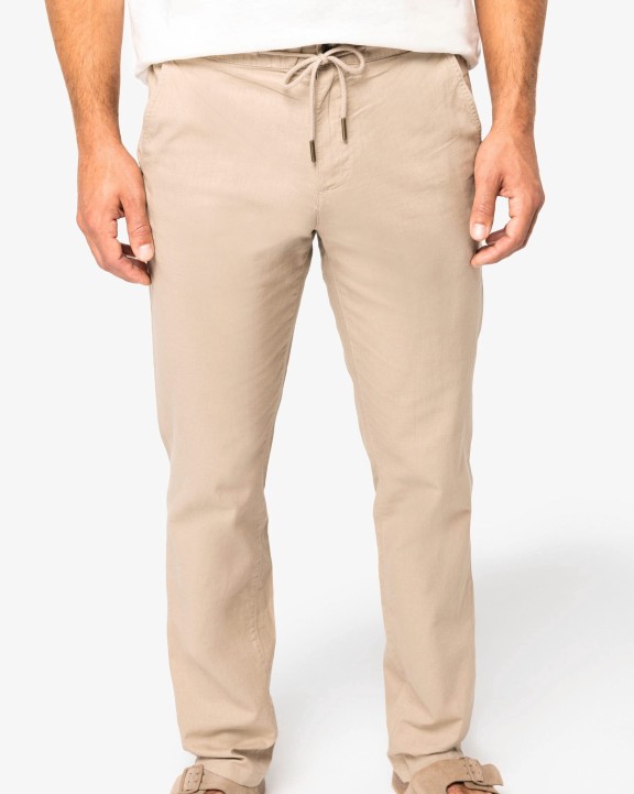 Pantalons personnalisable SPASSO Pantalon écoresponsable en lin et coton bio homme