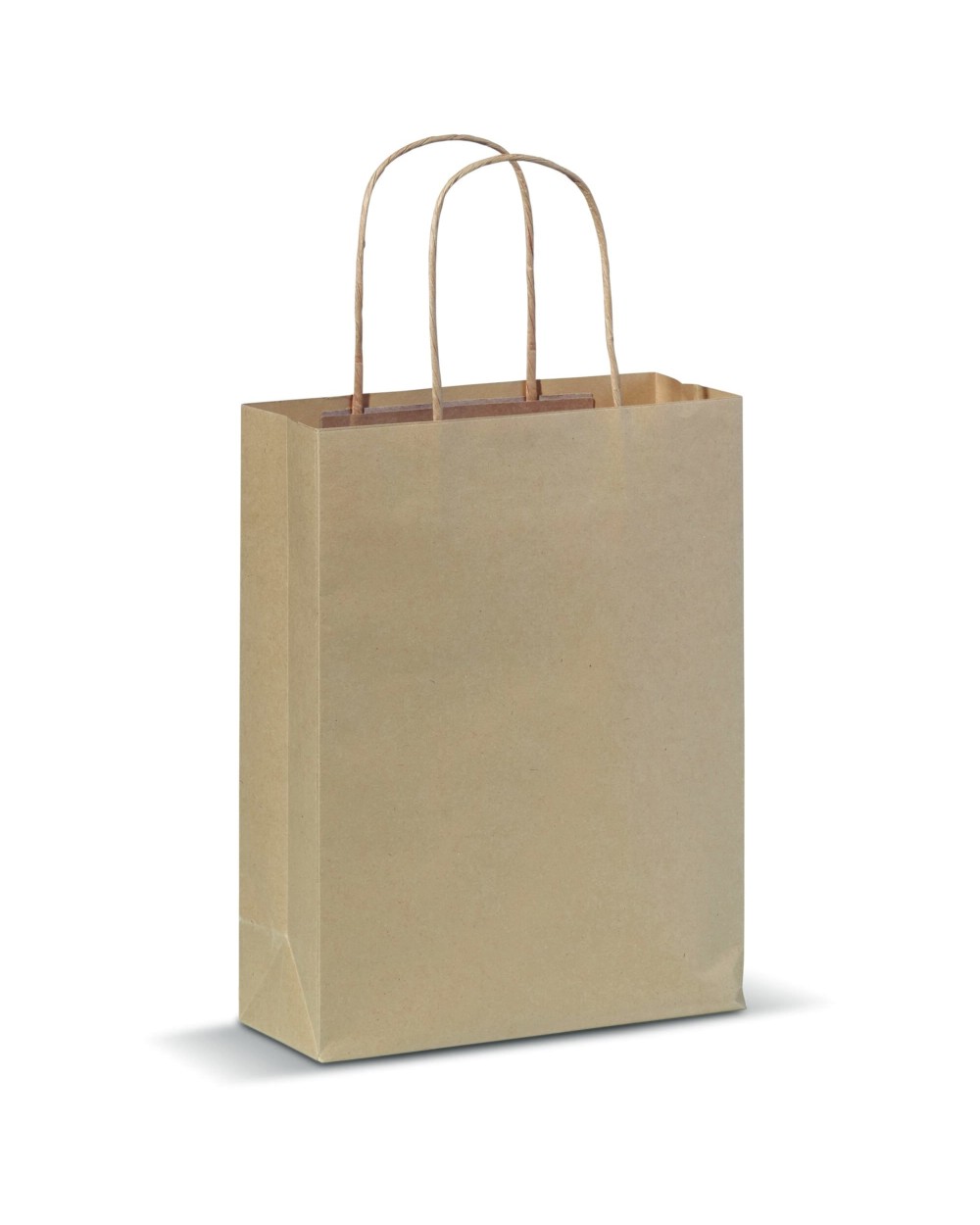 Tote bags 4DO Papieren kraft tas 90g/m² 18x8x22cm voor bedrukking &amp; borduring