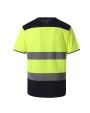 T-shirts YOKO Tweekleurig veiligheids-T-shirt voor bedrukking &amp; borduring