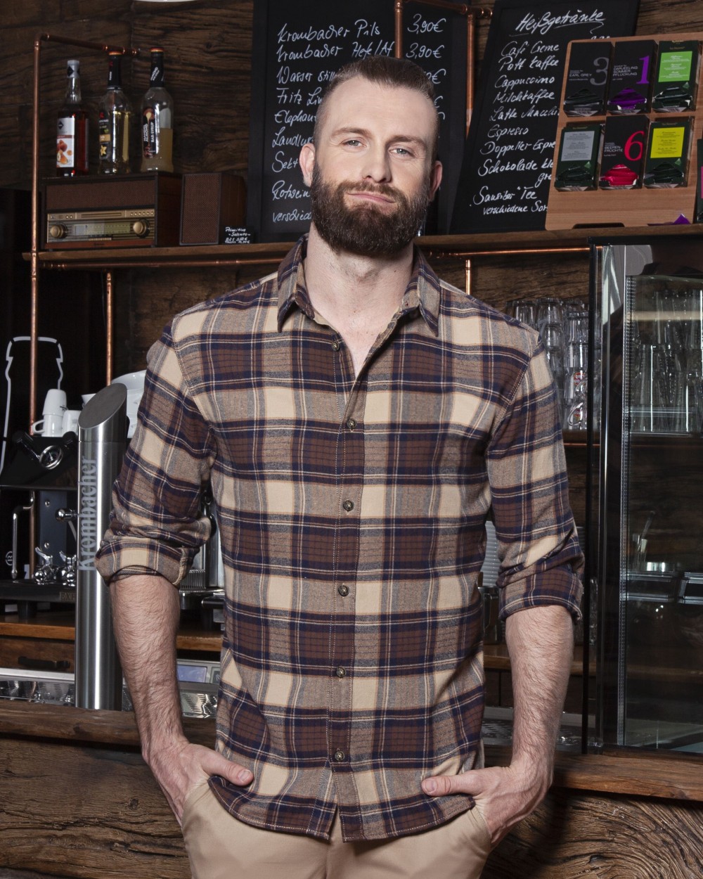 Chemises personnalisable KARLOWSKY MEN'S CHECKED SHIRT URBAN-TREND