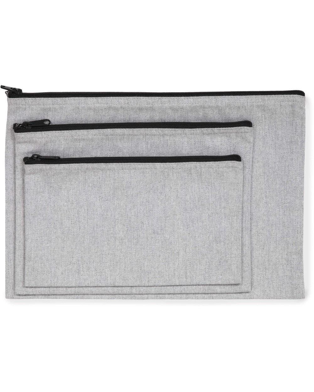 Tassen & Zakken KIMOOD Gerecycled ritstasje voor bedrukking &amp; borduring