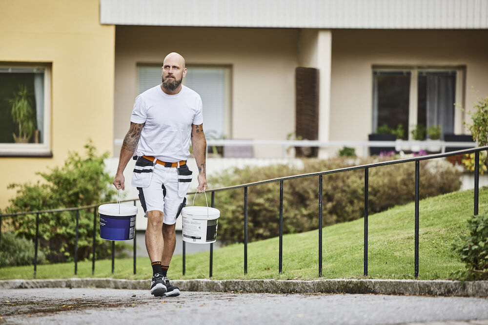 Bermudas & Shorts personnalisable JOBMAN 2178 Short de peintre en tissu core Stretch