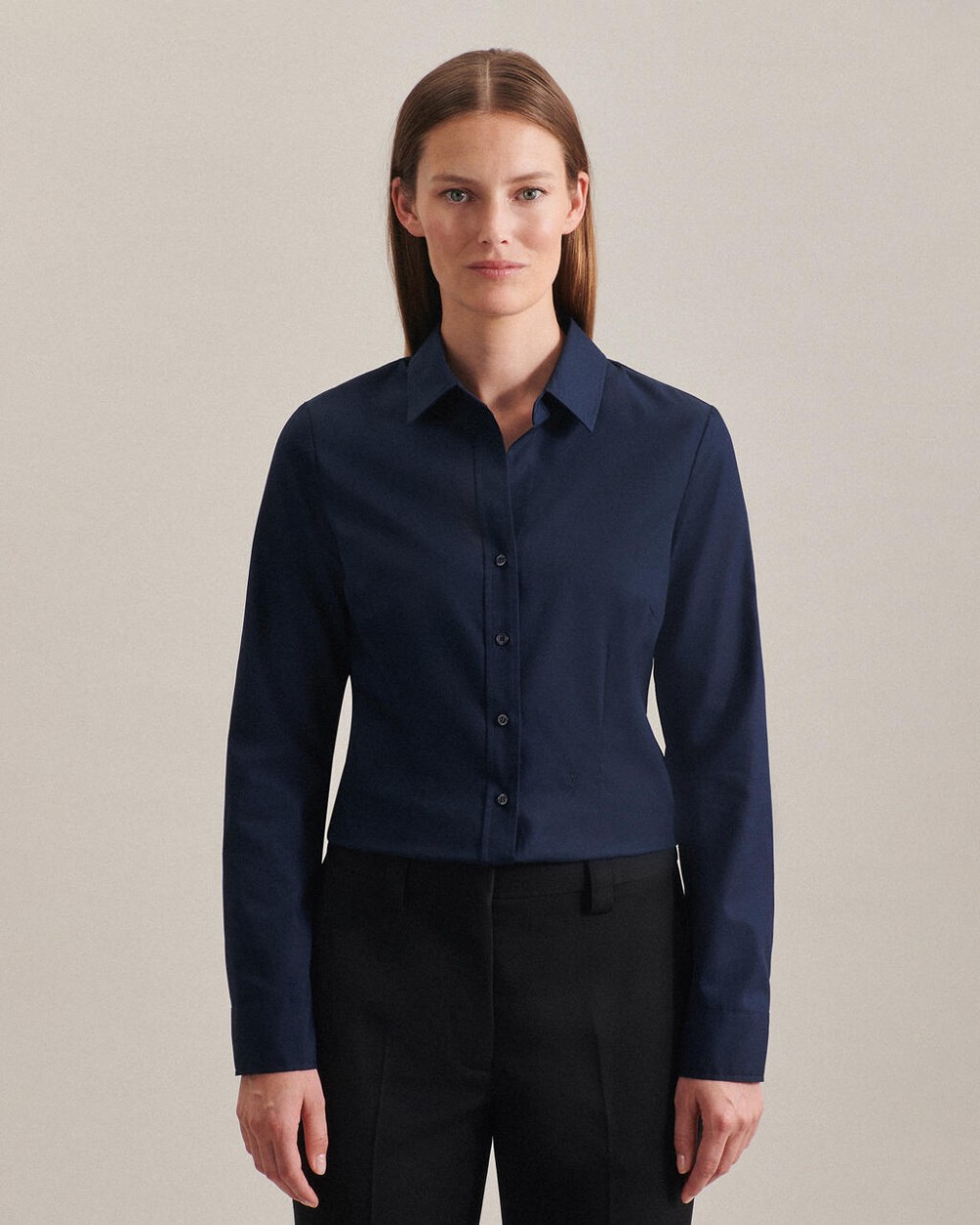 Hemden SEIDENSTICKER Seidensticker Slim Fit 1/1 Kent Women voor bedrukking &amp; borduring