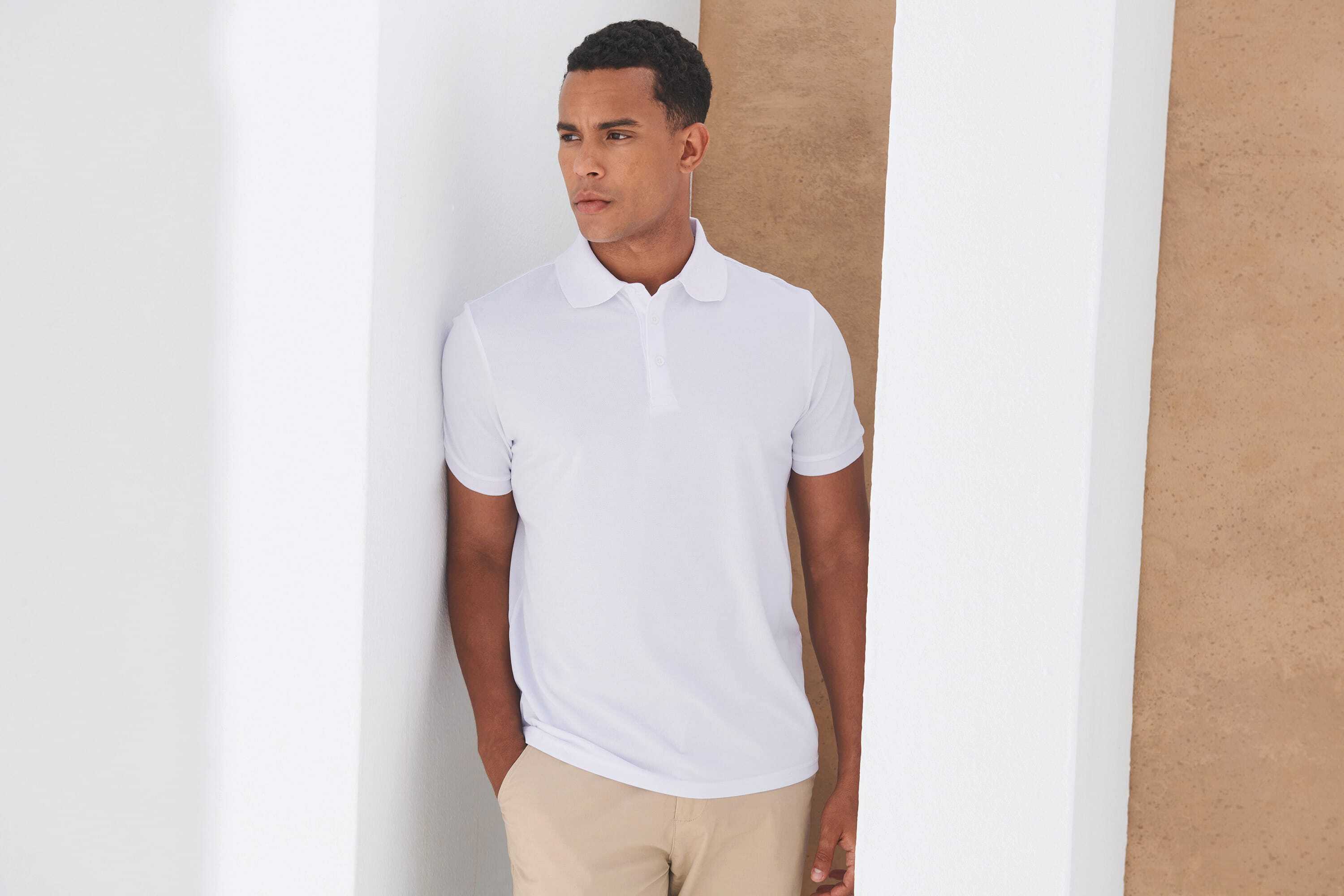 HENBURY Polohemd für Herren aus recyceltem Polyester Poloshirts personalisierbar