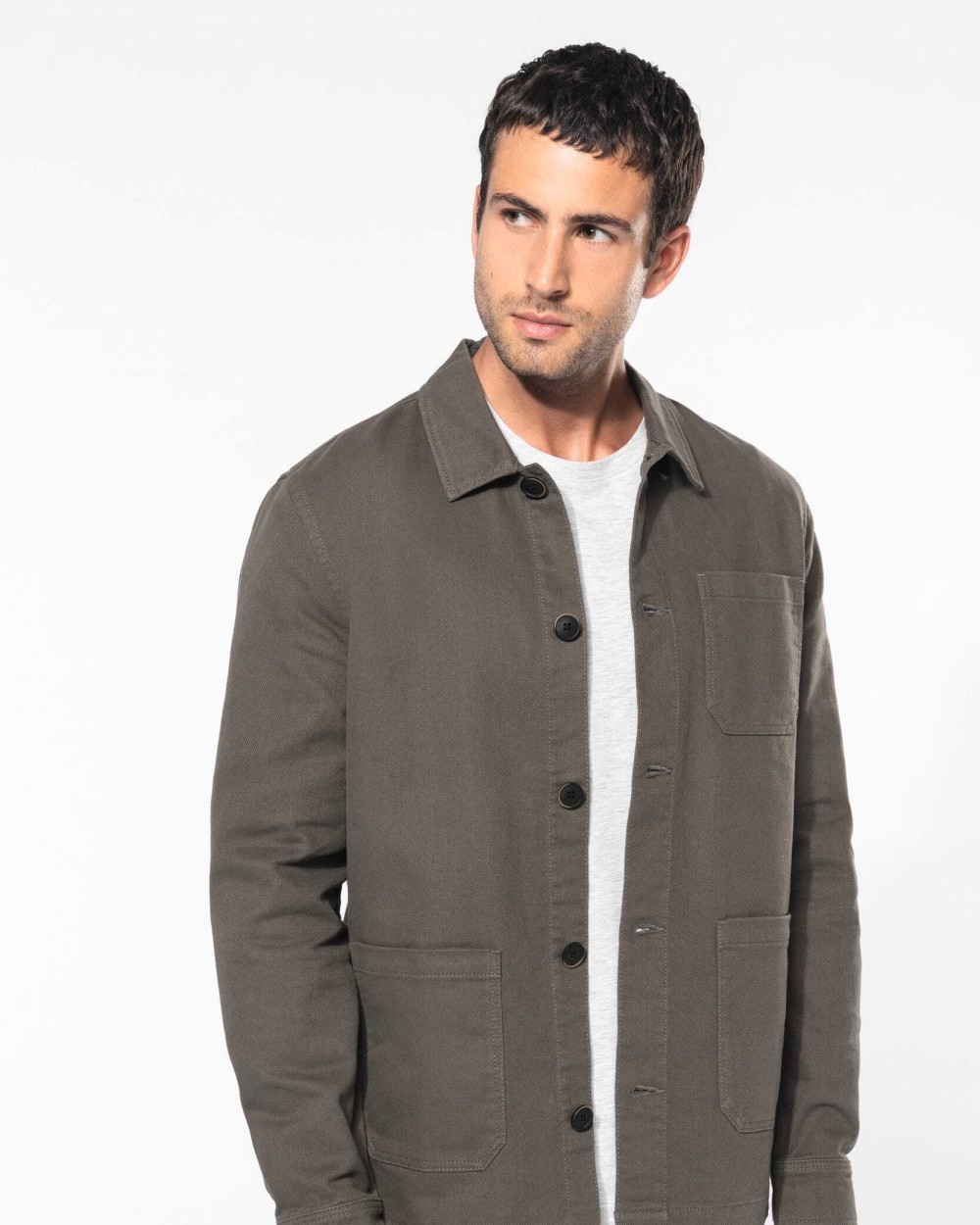 KARIBAN Hemdjacke für Herren Jacken personalisierbar