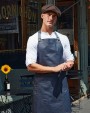 PREMIER District - Waxed look denim bib apron Schürzen personalisierbar