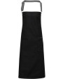 PREMIER District - Waxed look denim bib apron Schürzen personalisierbar