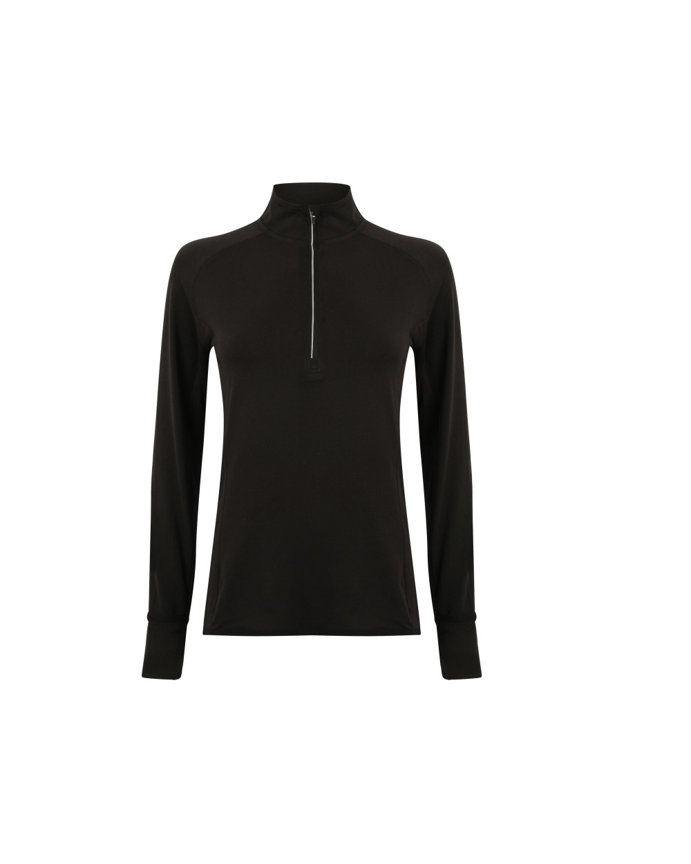 TOMBO LADIES' LONG SLEEVED 1/4 ZIP TOP T-Shirts personalisierbar