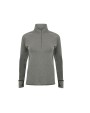 T-shirts TOMBO LADIES' LONG SLEEVED 1/4 ZIP TOP voor bedrukking &amp; borduring