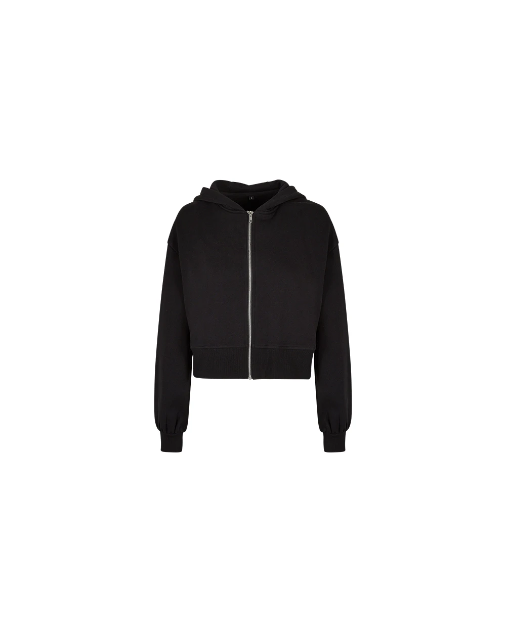 Sweaters & hoodies BUILD YOUR BRAND Ladies Short Oversized Zip Jacket voor bedrukking &amp; borduring