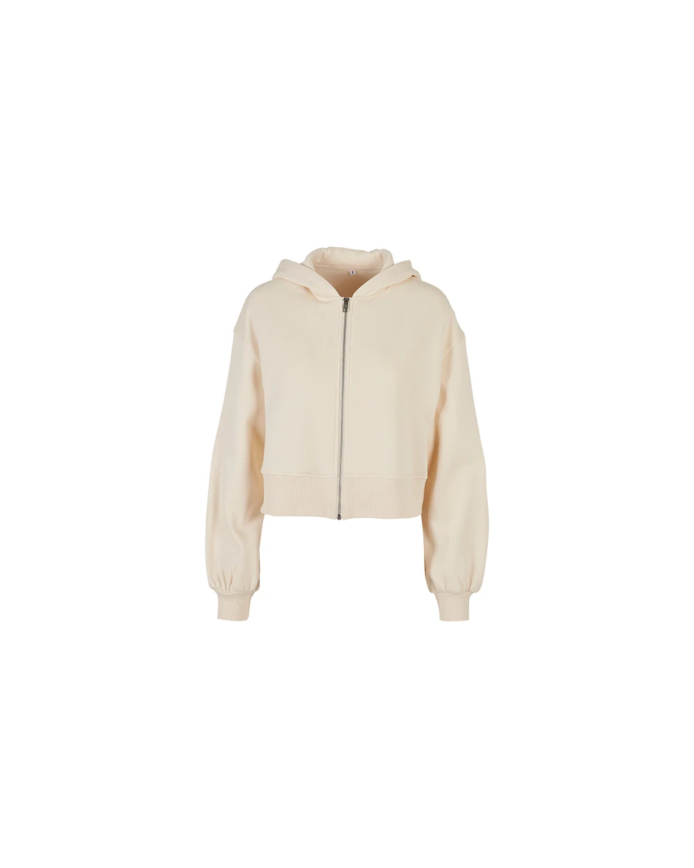 Sweat-shirts personnalisable BUILD YOUR BRAND Ladies Short Oversized Zip Jacket