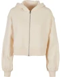 Sweat-shirts personnalisable BUILD YOUR BRAND Ladies Short Oversized Zip Jacket