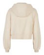 BUILD YOUR BRAND Ladies Short Oversized Zip Jacket Sweatshirts personalisierbar