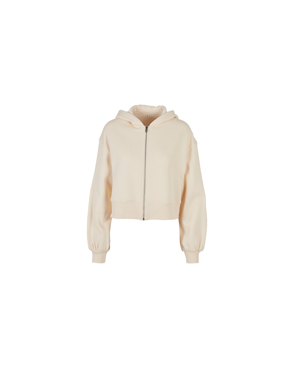 Sweat-shirts personnalisable BUILD YOUR BRAND Ladies Short Oversized Zip Jacket