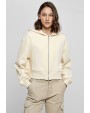 Sweat-shirts personnalisable BUILD YOUR BRAND Ladies Short Oversized Zip Jacket