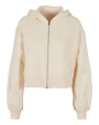 Sweaters & hoodies BUILD YOUR BRAND Ladies Short Oversized Zip Jacket voor bedrukking &amp; borduring