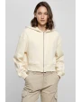 Sweat-shirts personnalisable BUILD YOUR BRAND Ladies Short Oversized Zip Jacket