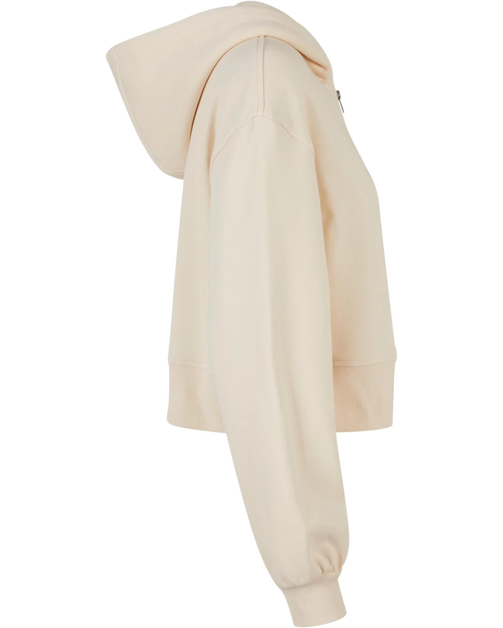 Sweaters & hoodies BUILD YOUR BRAND Ladies Short Oversized Zip Jacket voor bedrukking &amp; borduring