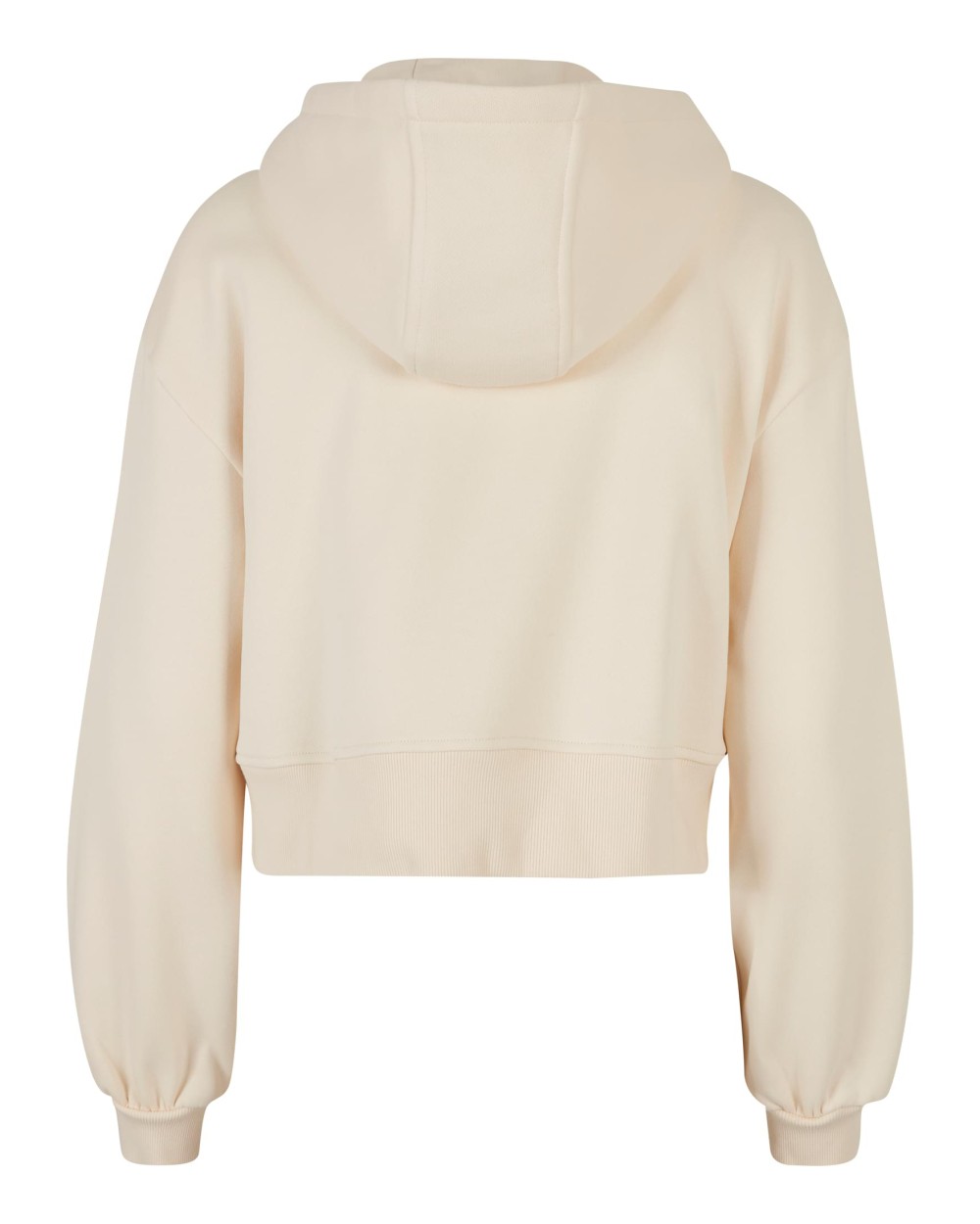 BUILD YOUR BRAND Ladies Short Oversized Zip Jacket Sweatshirts personalisierbar