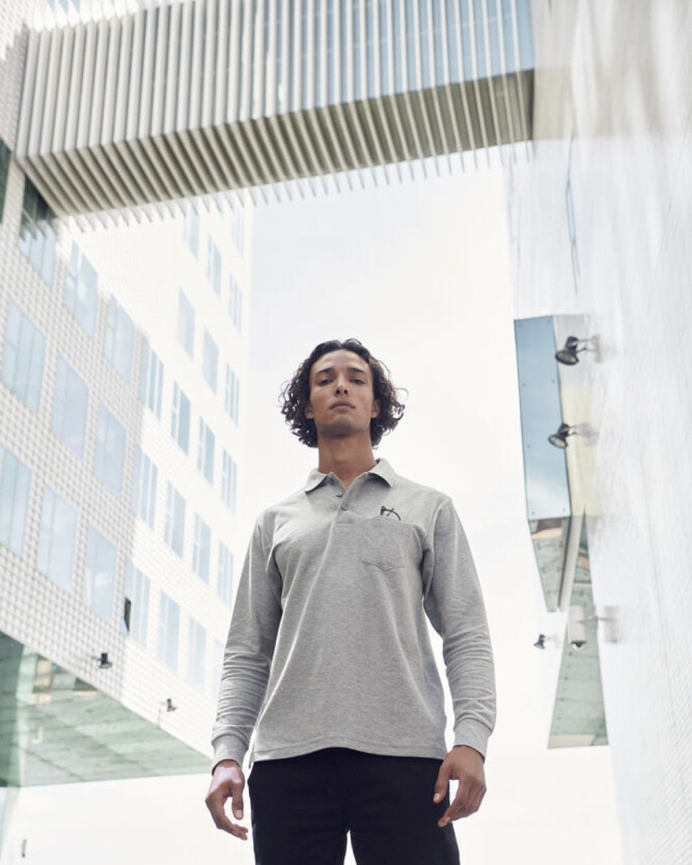 CLIQUE Basic Polo Pocket L/S Poloshirts personalisierbar