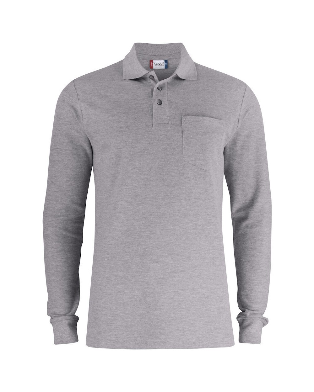 CLIQUE Basic Polo Pocket L/S Poloshirts personalisierbar