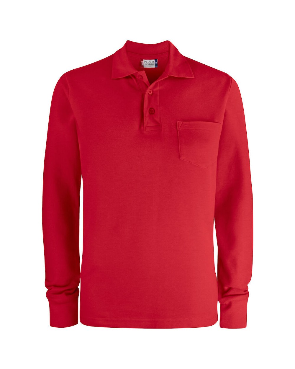 Polo's CLIQUE Basic Polo Pocket L/S voor bedrukking &amp; borduring