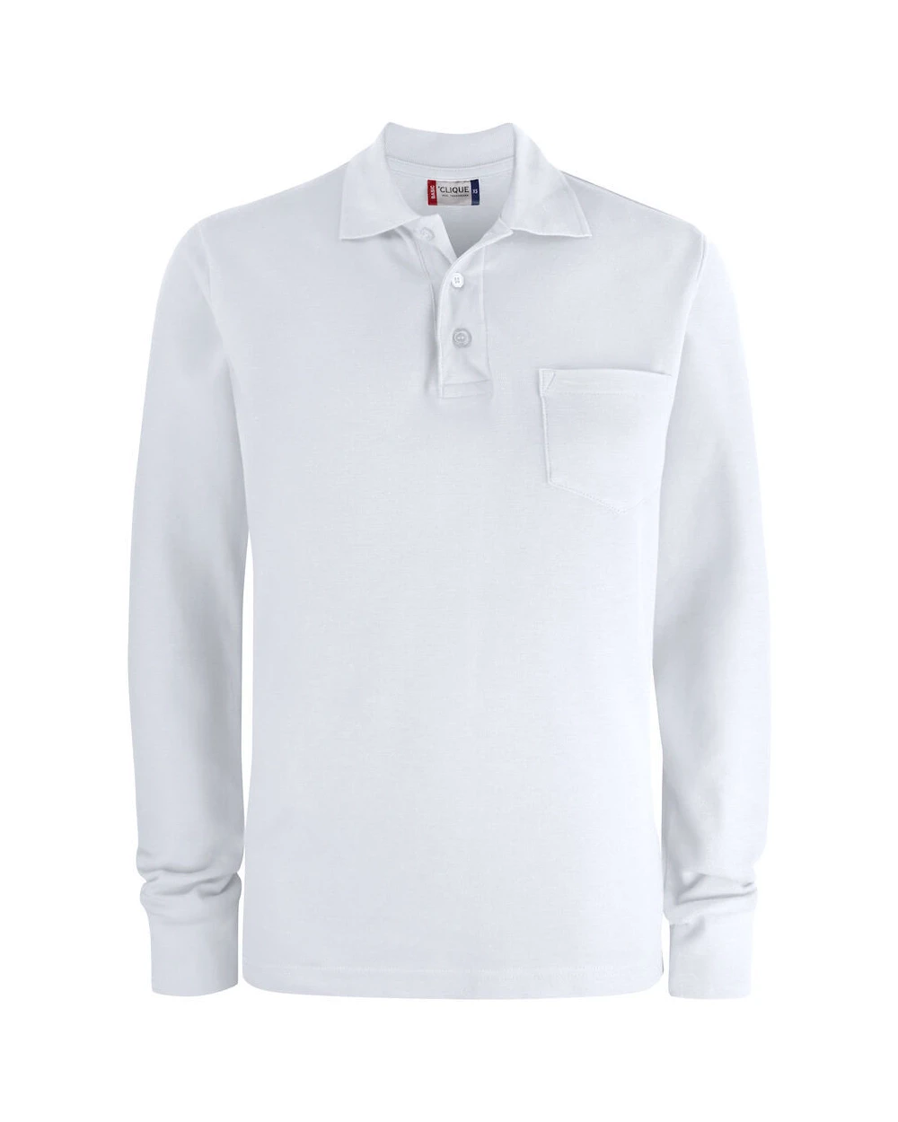 Polo's CLIQUE Basic Polo Pocket L/S voor bedrukking &amp; borduring