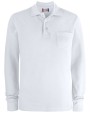 Polo's CLIQUE Basic Polo Pocket L/S voor bedrukking &amp; borduring