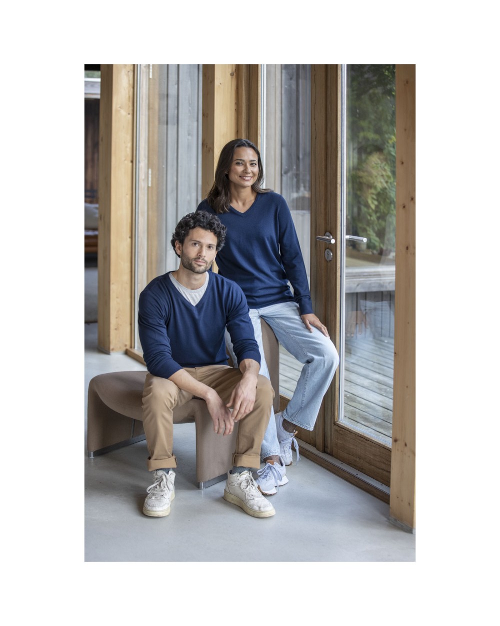 Pulls personnalisable ELEVATE Pull col en V Stanton pour femme
