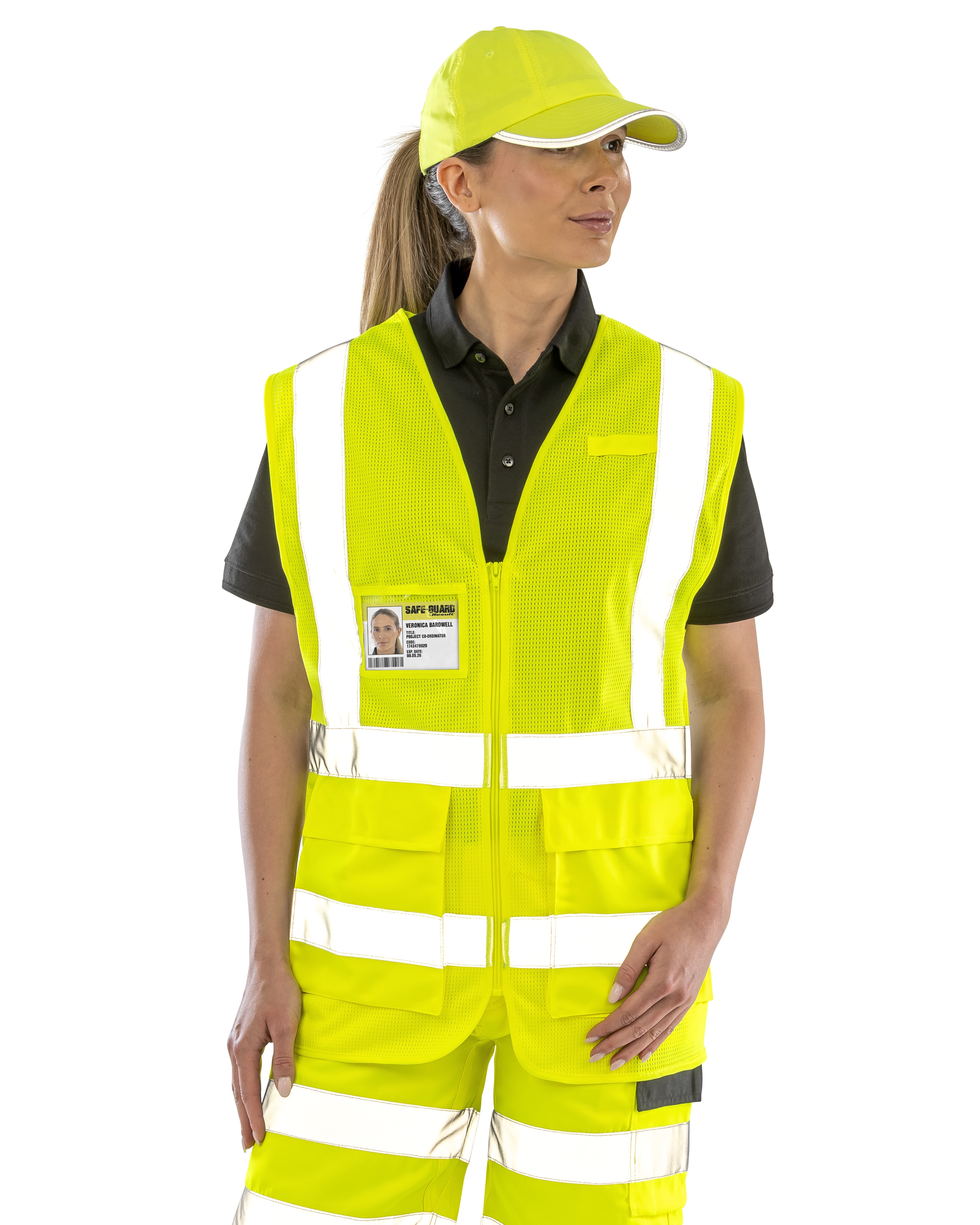 Fluo vestjes SAFE-GUARD Executive Cool Mesh Safety Vest voor bedrukking &amp; borduring