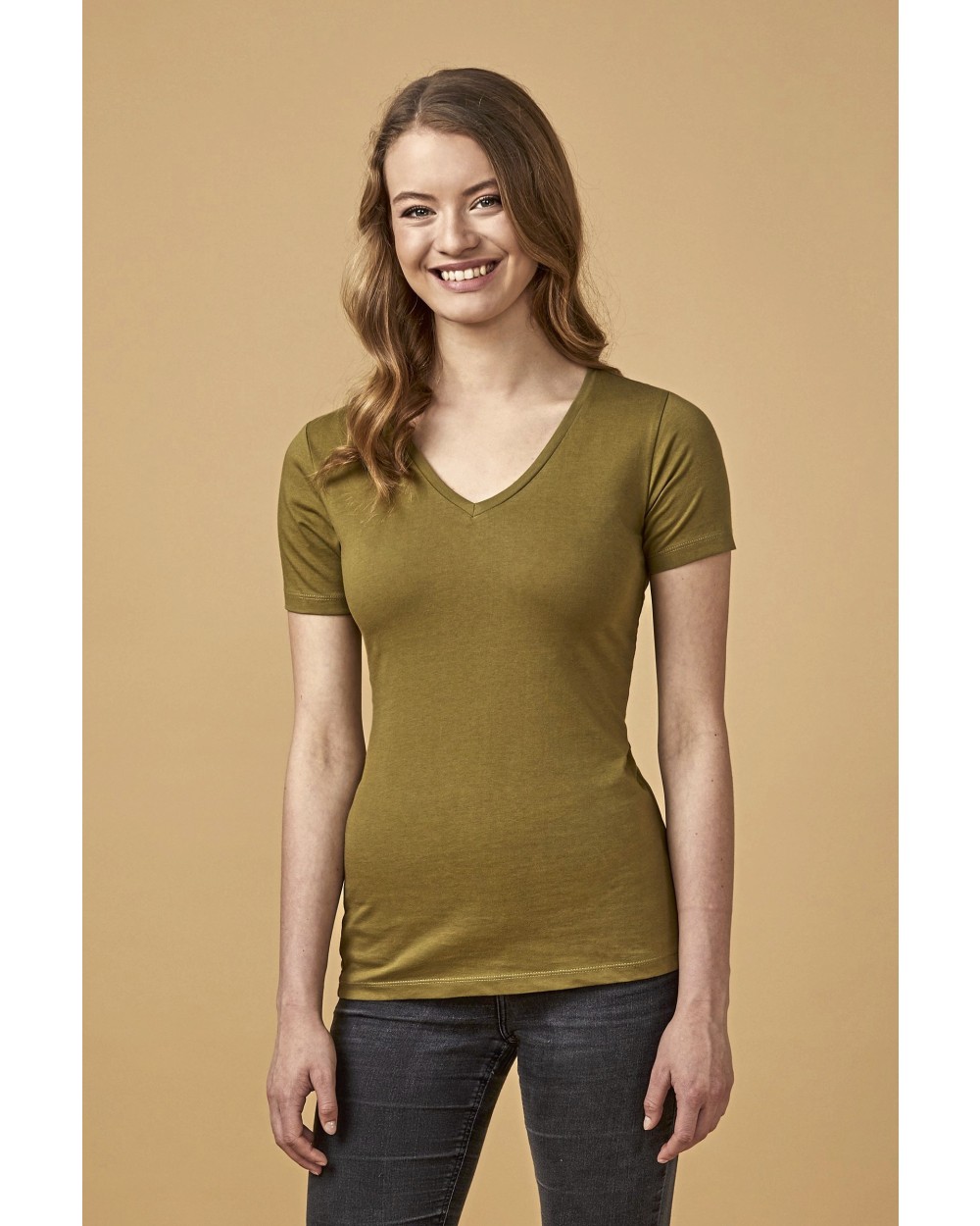 PROMODORO Women´s V-Neck T-Shirt T-Shirts personalisierbar