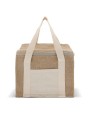 Tassen & Zakken 4DO Koeltas jute vierkant 22x18x18cm voor bedrukking &amp; borduring