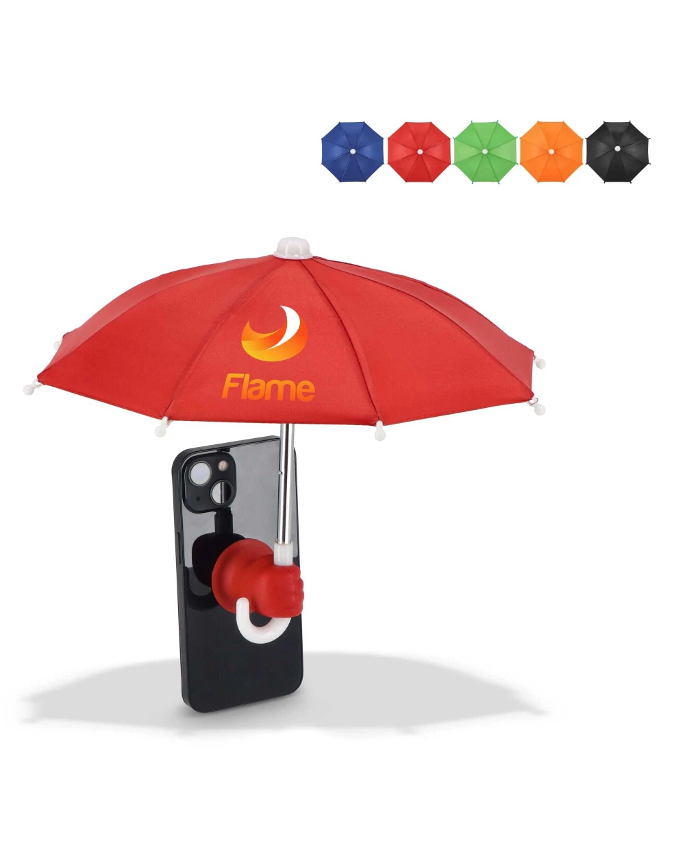 Accessoires personnalisable 4DO Parapluie pour téléphone avec support à ventouse 