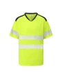 T-shirts YOKO Hi-vis mandarin collar Comfort Trim t-shirt (HVJ430) voor bedrukking &amp; borduring
