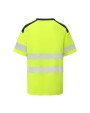 YOKO Hi-vis mandarin collar Comfort Trim t-shirt (HVJ430) T-Shirts personalisierbar