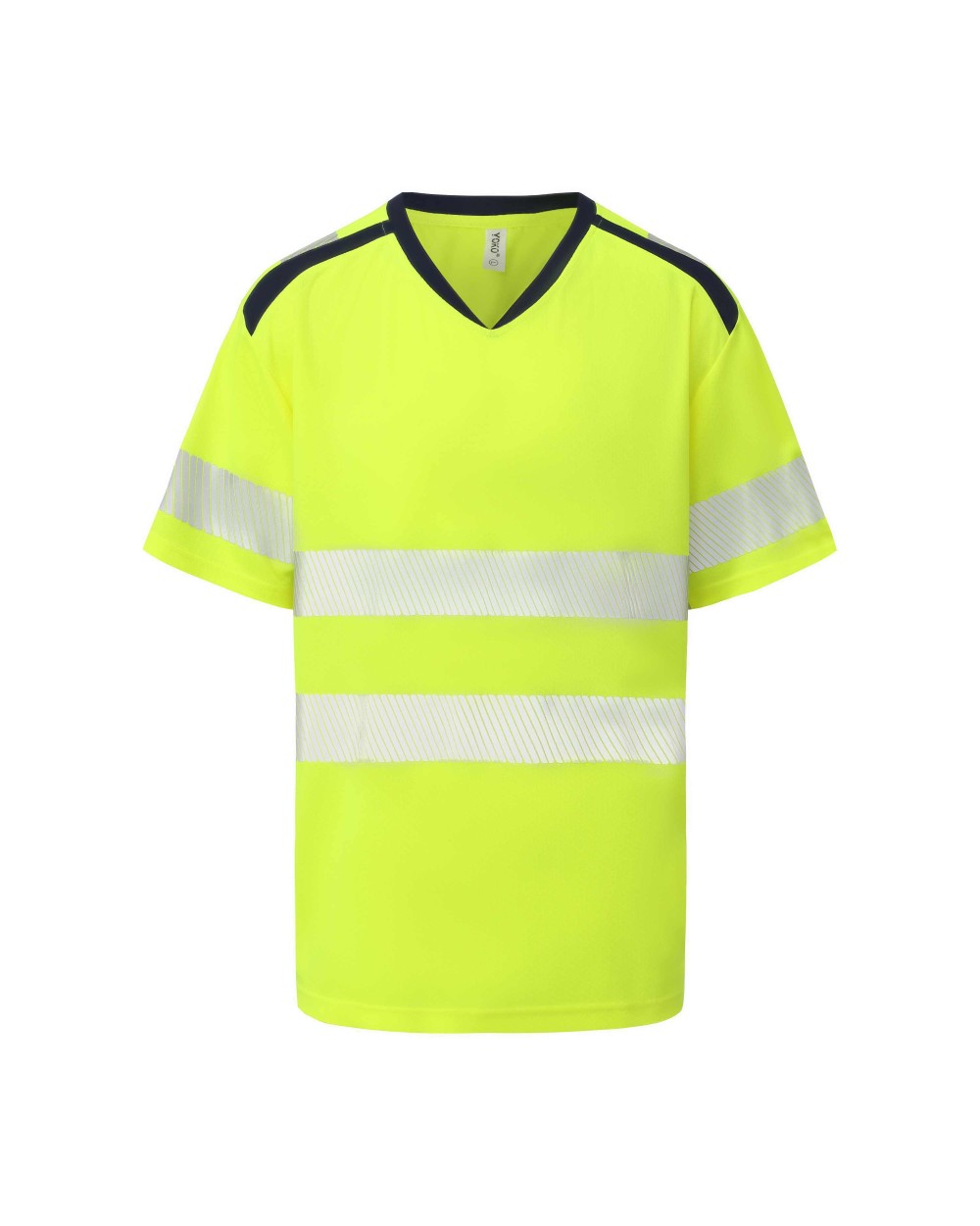 YOKO Hi-vis mandarin collar Comfort Trim t-shirt (HVJ430) T-Shirts personalisierbar
