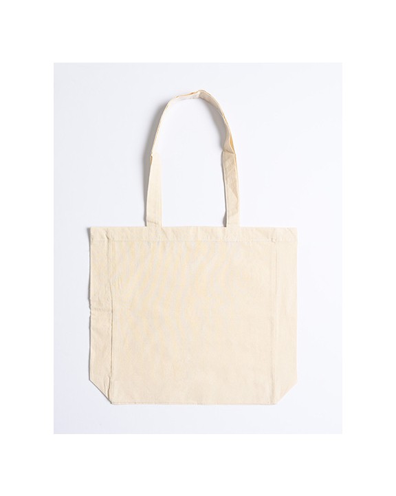 Tote bags personnalisable PRINTWEAR Cotton Bag Side Fold Long Handles