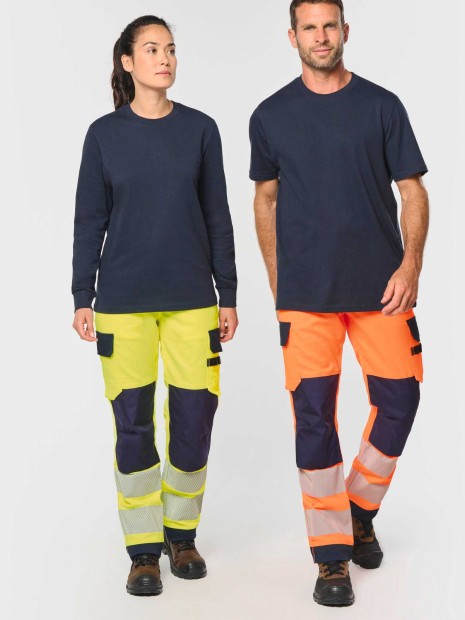 Pantalons à personnaliser WK. DESIGNED TO WORK Pantalon de sécurité recyclé multipoches unisexe 