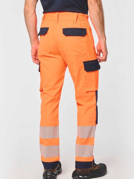 Pantalons à personnaliser WK. DESIGNED TO WORK Pantalon de sécurité recyclé multipoches unisexe 