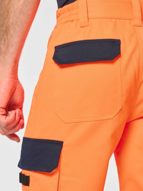 Pantalons à personnaliser WK. DESIGNED TO WORK Pantalon de sécurité recyclé multipoches unisexe 