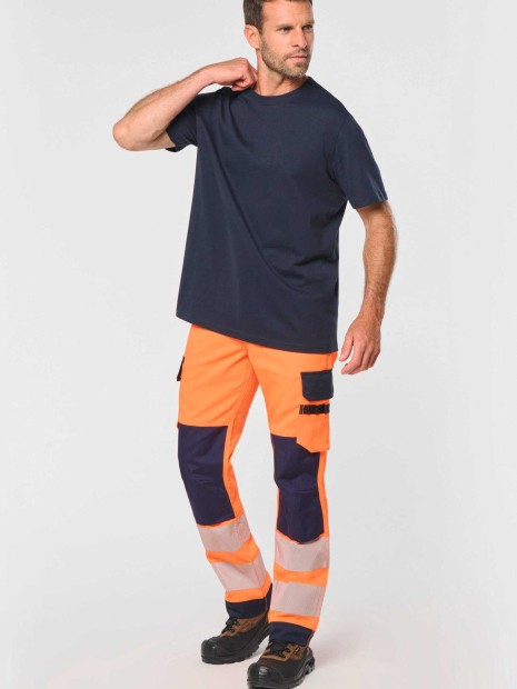 Pantalons à personnaliser WK. DESIGNED TO WORK Pantalon de sécurité recyclé multipoches unisexe 