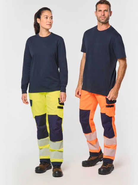 Pantalons à personnaliser WK. DESIGNED TO WORK Pantalon de sécurité recyclé multipoches unisexe 