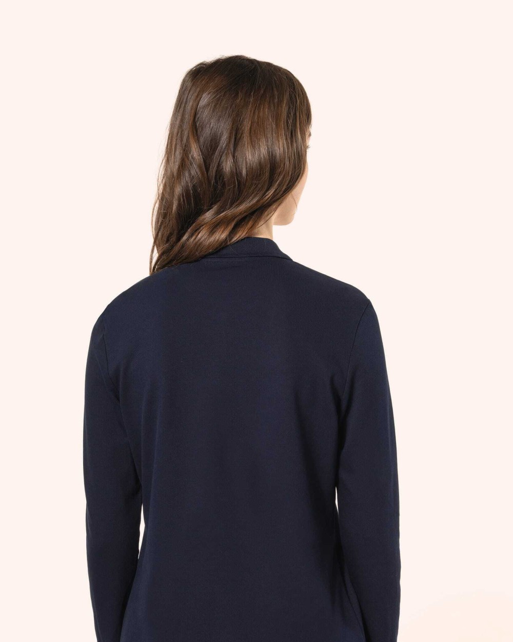 Polo's KARIBAN Supima® damespolo lange mouwen voor bedrukking &amp; borduring