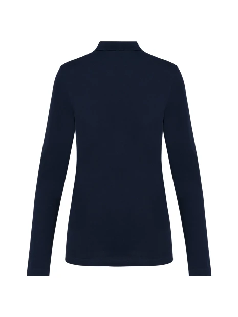 KARIBAN Polo Supima® manches longues femme /api/colors/058f028c-f565-4146-9cba-11f5b0ade7a7 personnalisable