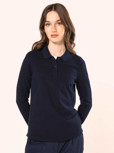 Polos à personnaliser KARIBAN Polo Supima® manches longues femme 