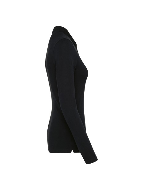 KARIBAN Polo Supima® manches longues femme /api/colors/b9fdad4a-5e94-45cb-8c03-c08b349b28c3 personnalisable