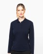 Polo's KARIBAN Supima® damespolo lange mouwen voor bedrukking &amp; borduring